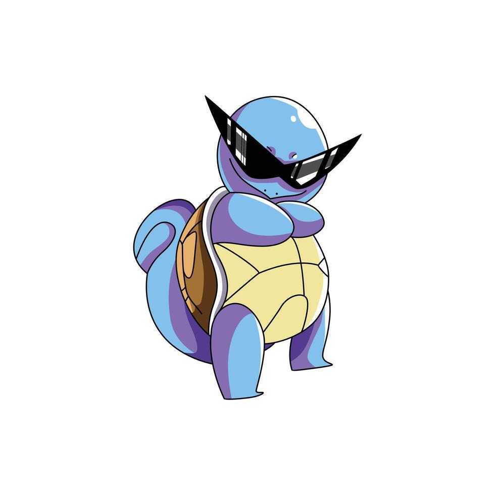 Squirtle pokemon character vector