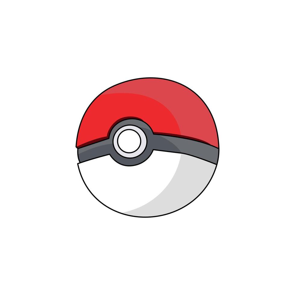 Ball Pokemon Pikachu vector