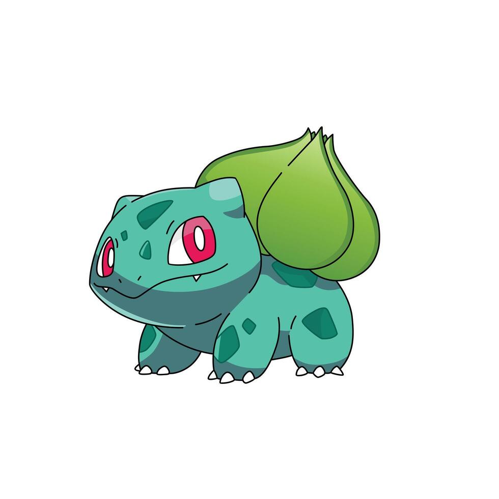 Bulbasaur pokemon character vector