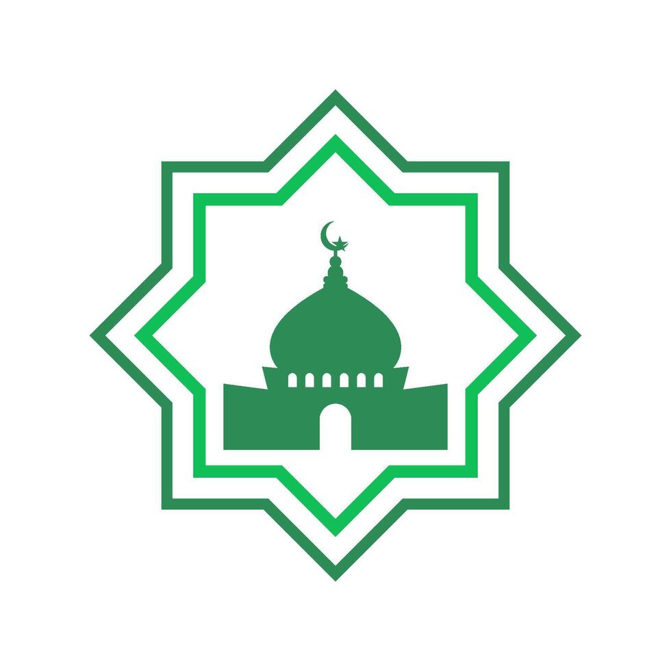 Mosque icon logo vector