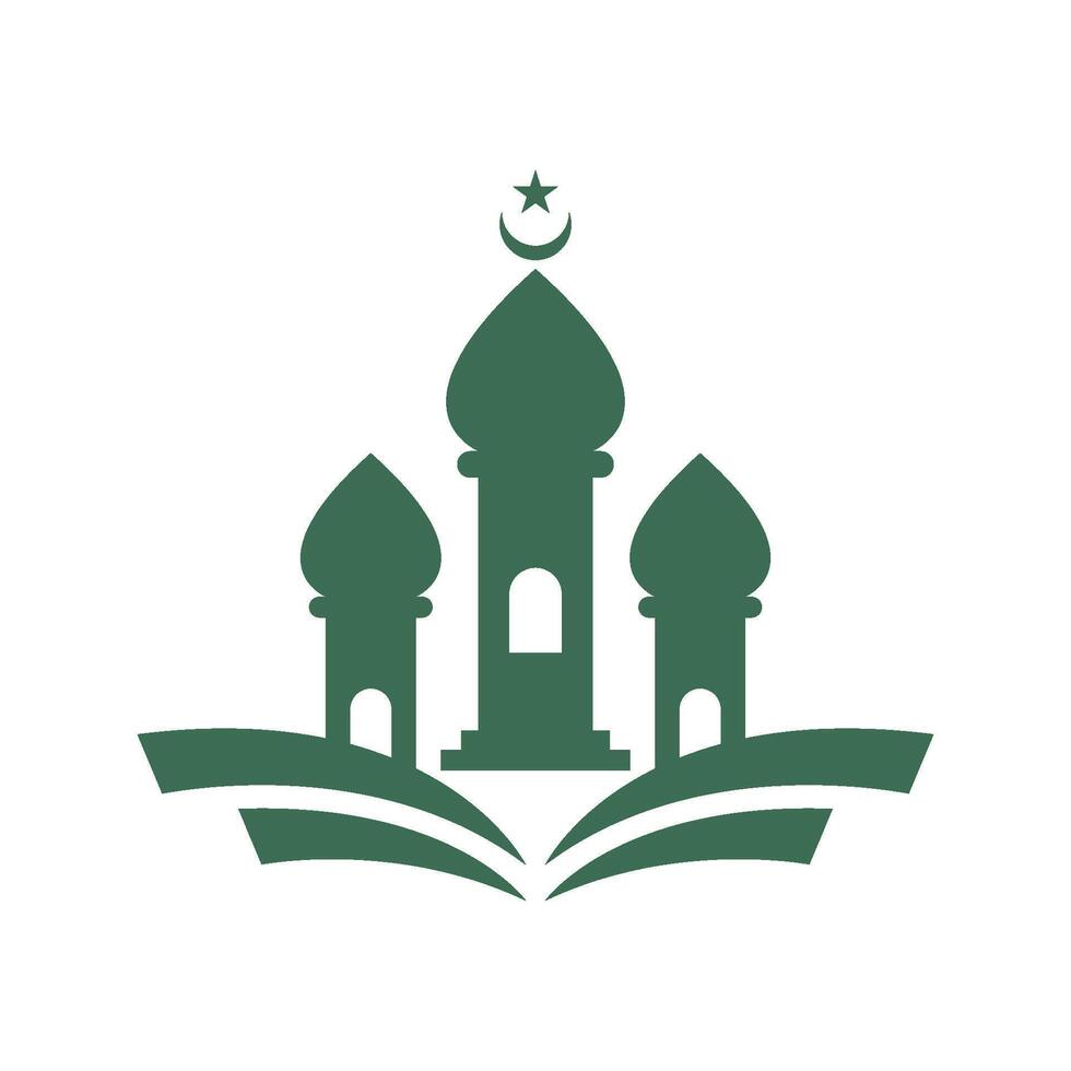 Mosque icon logo illustration vector