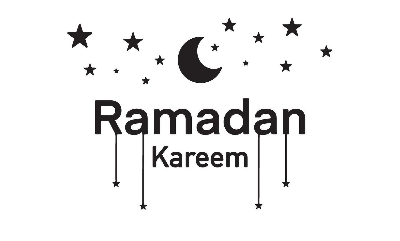 ramadan kareem star moon black color object sign symbol ramadan mubarak islam muslim religion eid ramadan february march april month arabic holy art festival eid ul fitr arab banner ramadan poster art vector