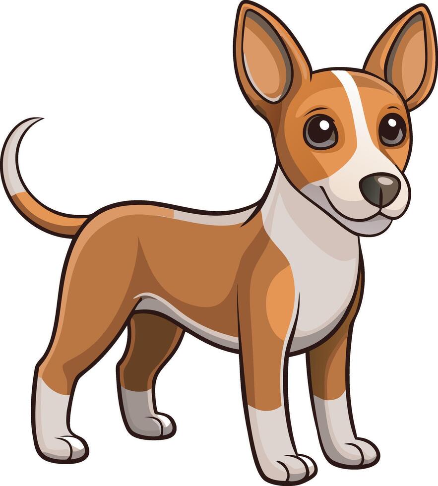 Adorable Beagle Dog Cartoon Illustration vector