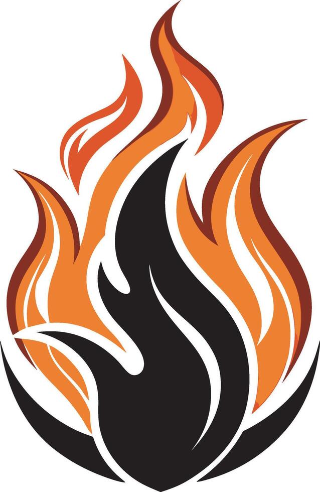 Abstract Burning Flame illustration vector