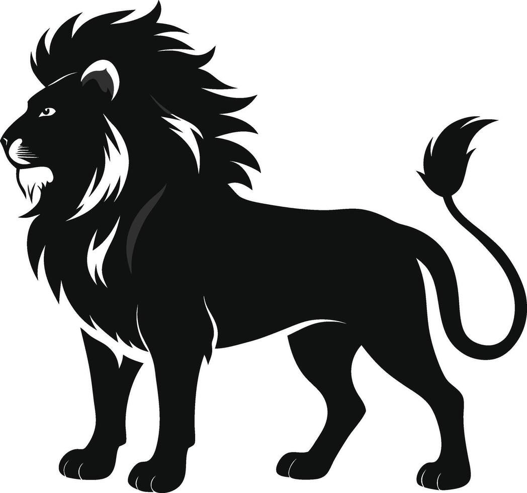 Majestic Lion Silhouette vector