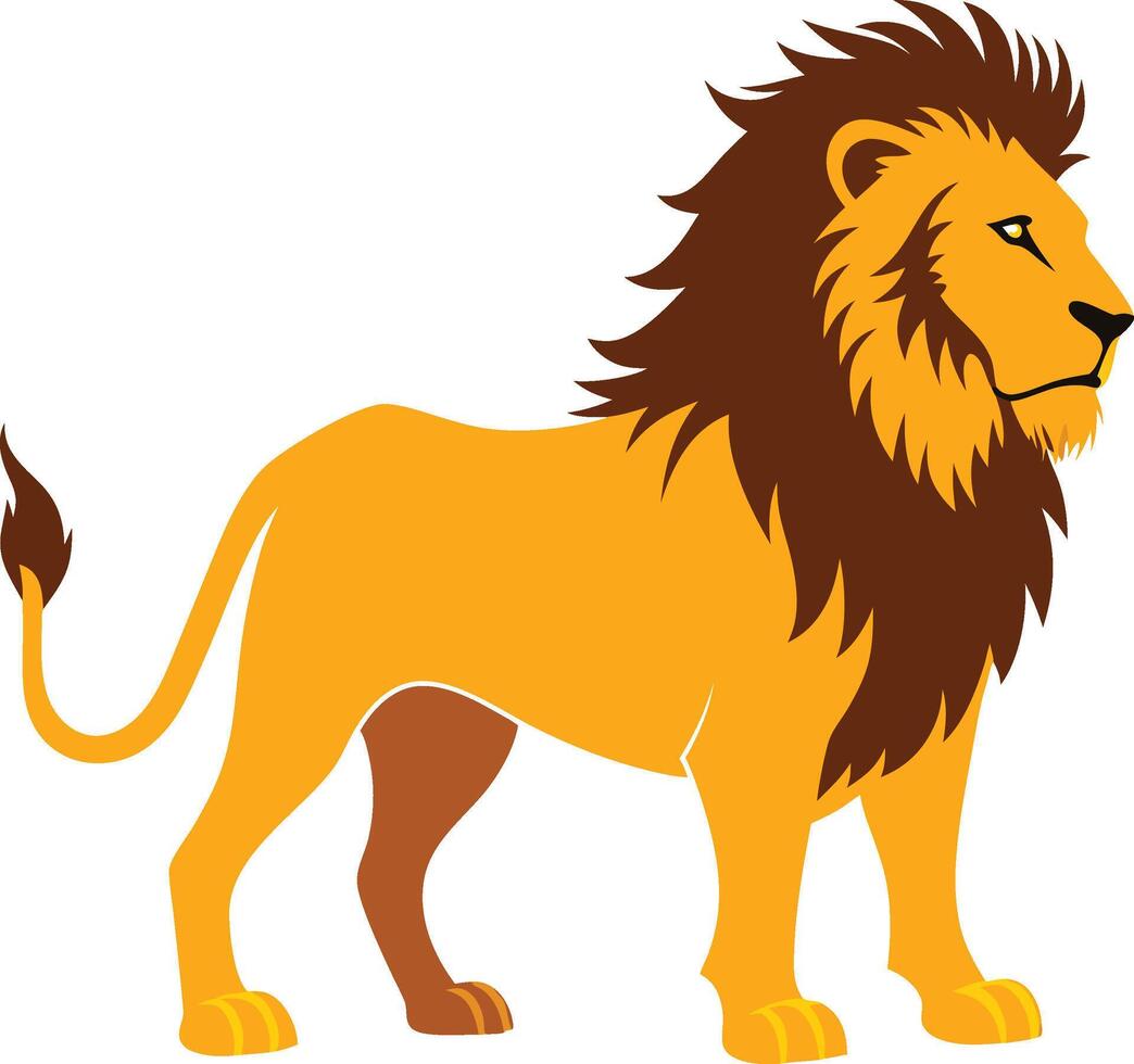 Bold Lion Illustration vector