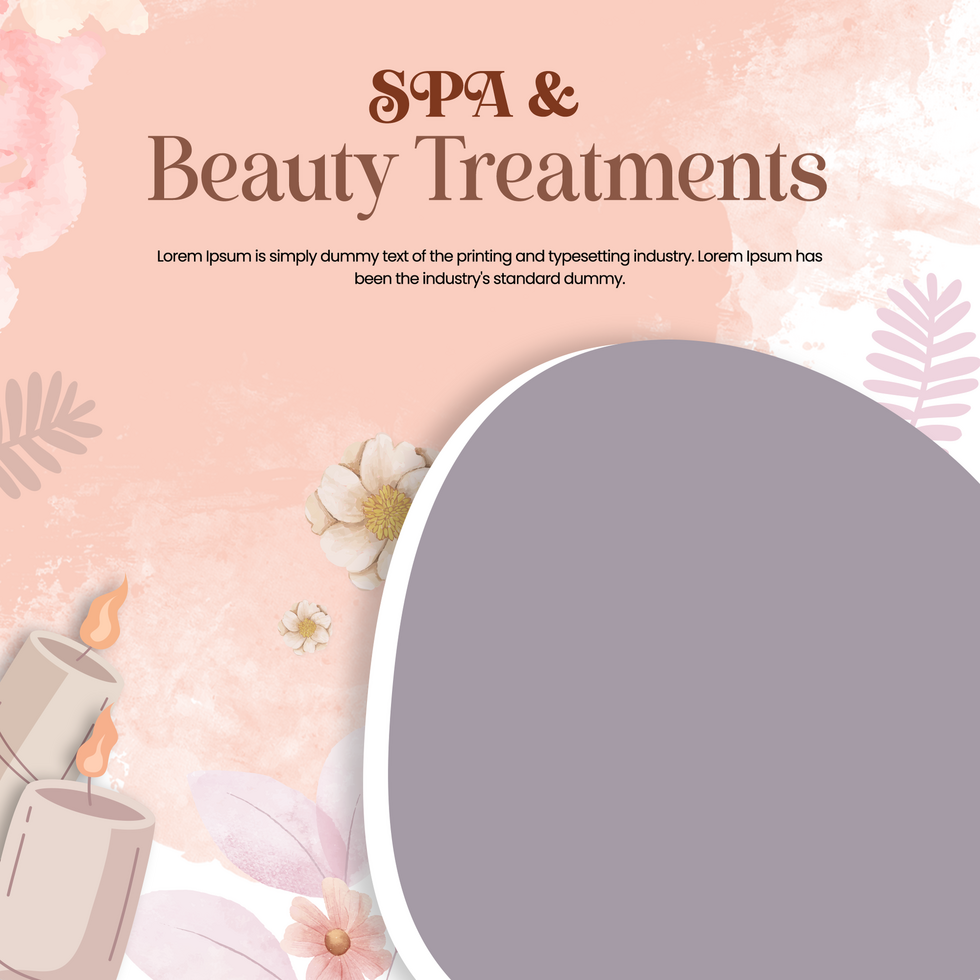 Spa, beauty template design psd
