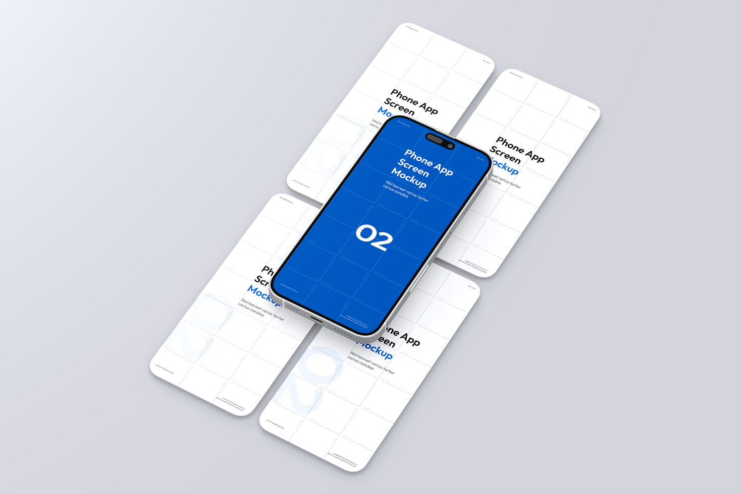 Phone App Touch Screen Mockup psd