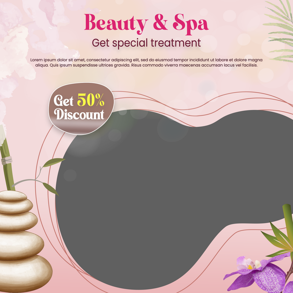 Spa template design psd