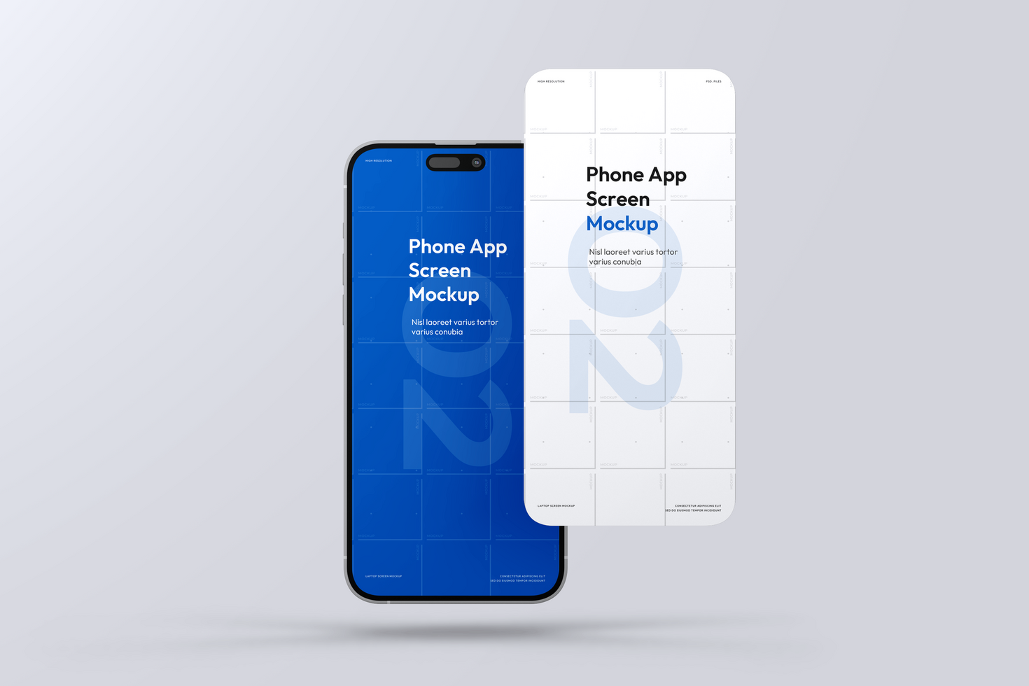 Phone App Mobile Screen Mockup psd