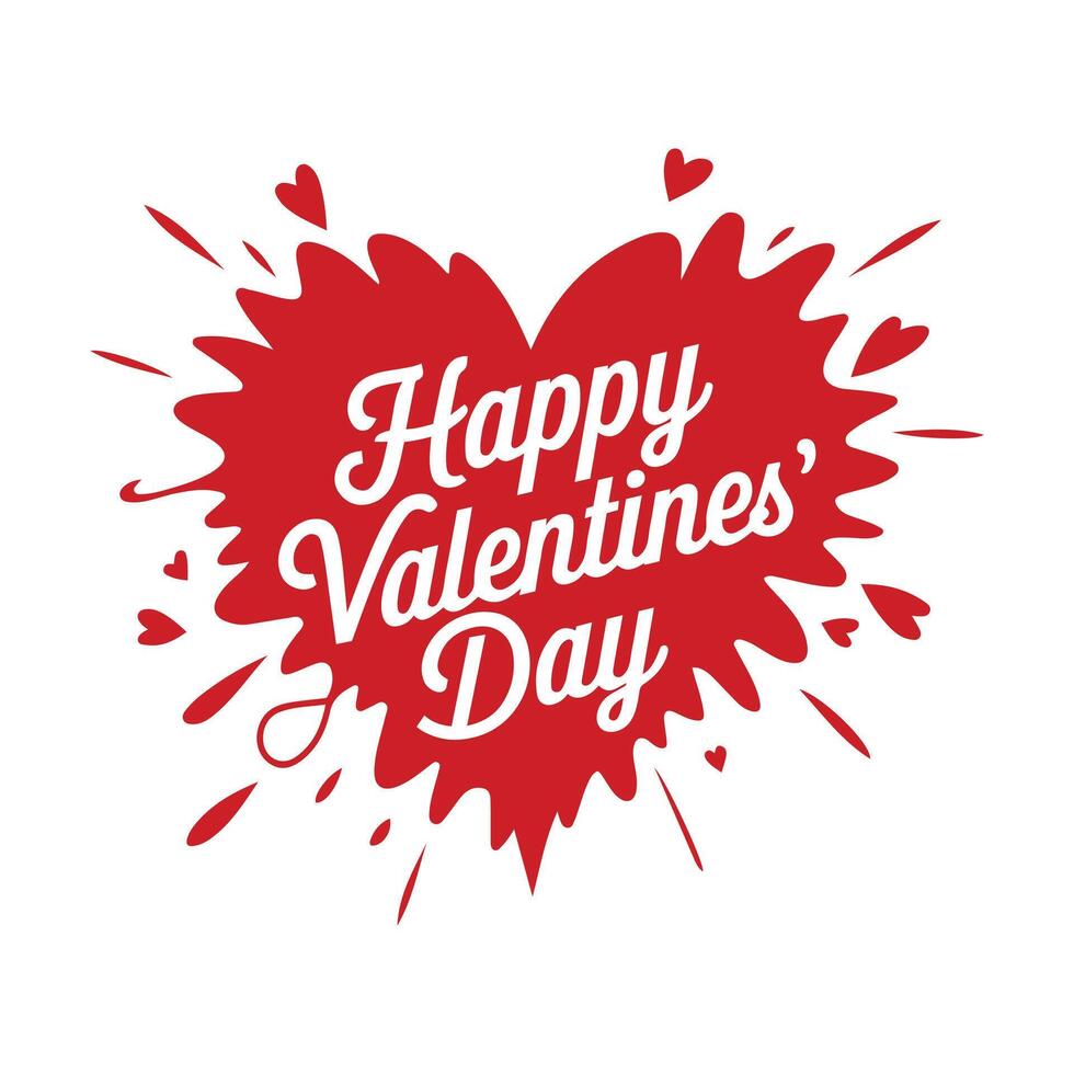 happy valentines day minimalist t shirt design vector