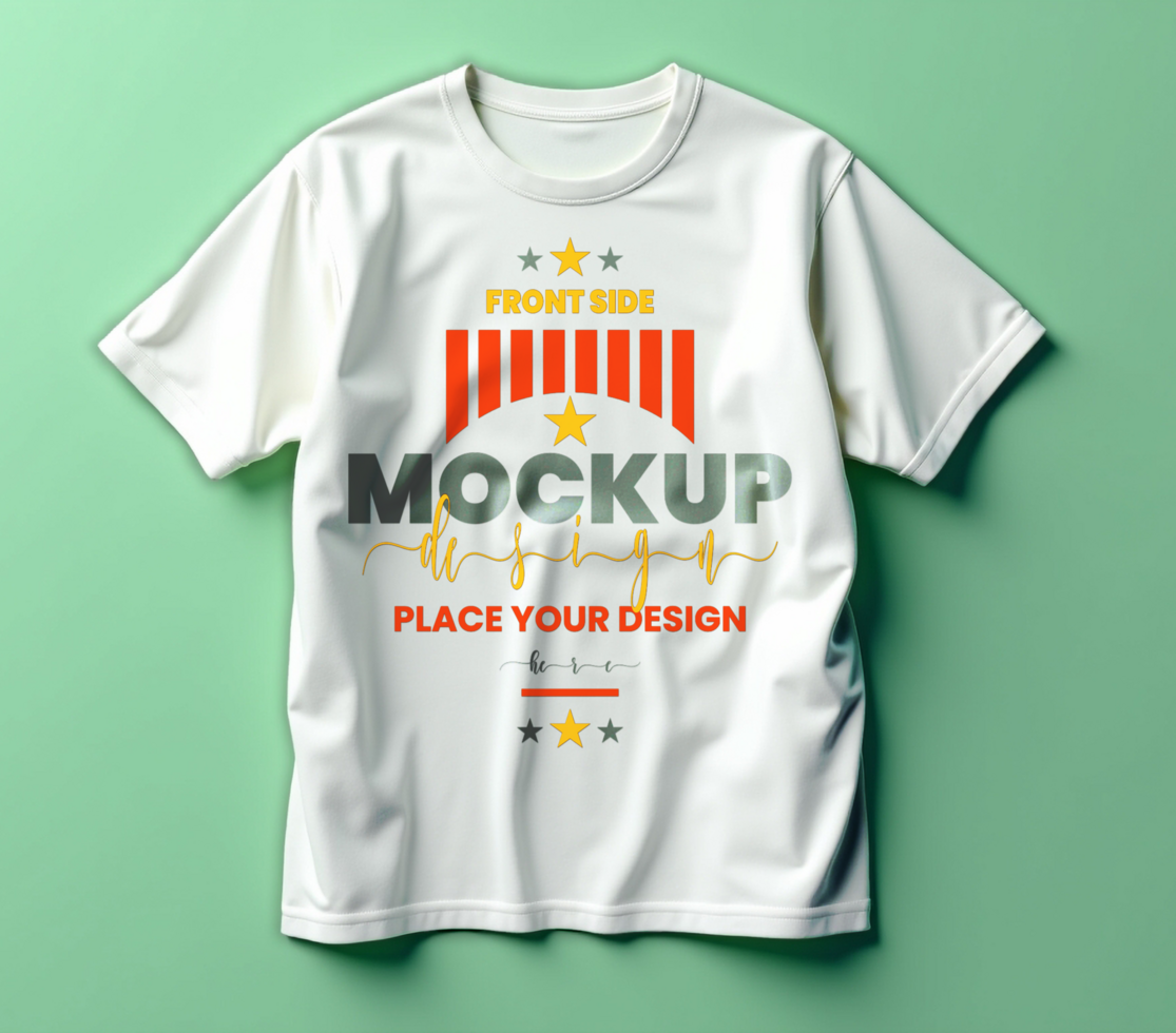 Clean tshirt mockup for fashion background showcasing t shirt casual clothing mockup psd