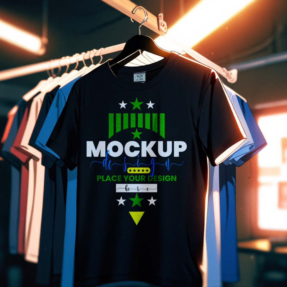 Minimal folded t shirt mockup design featuring blank tshirt for professional apparel mockup psd