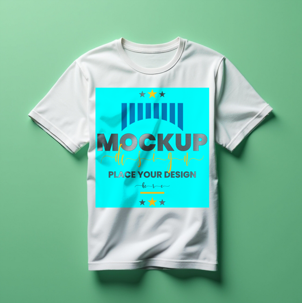 Minimalist t shirt mockup template for fashion mockup and professional apparel design projects psd