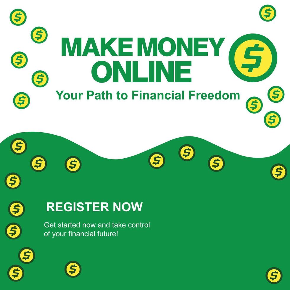 Money making workshop poster vector
