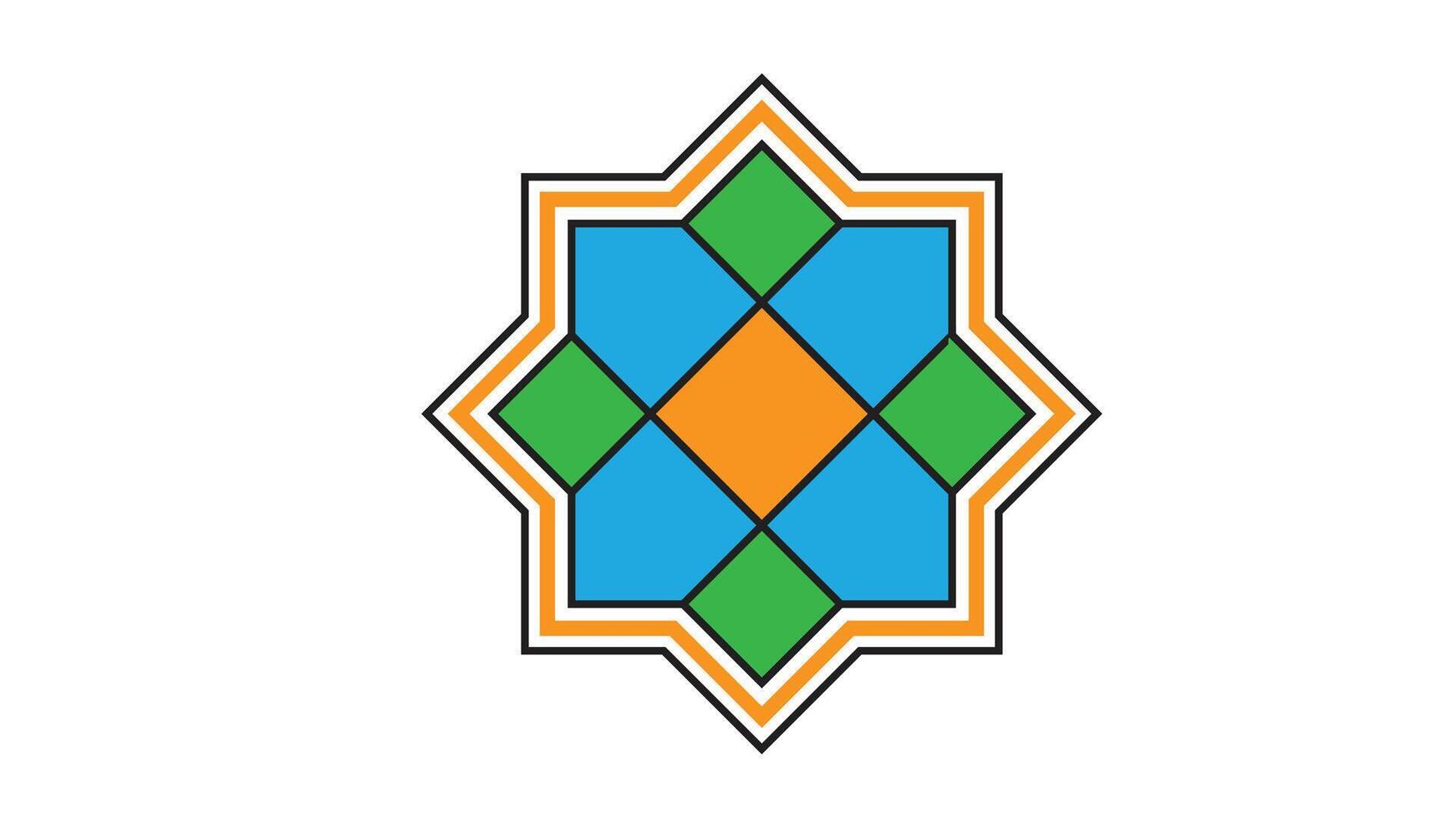 Traditional Islamic Art featuring Geometric Patterns and Intricate Relief Designs,Islamic Pattern Design combining Geometric Elements and Calligraphic Ornamentation vector