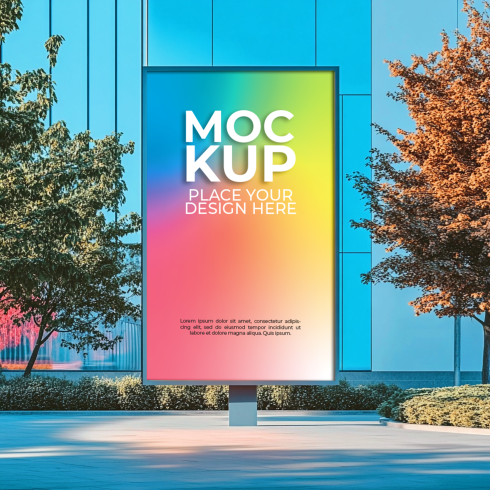 High-resolution billboard mockup for creative promotions psd