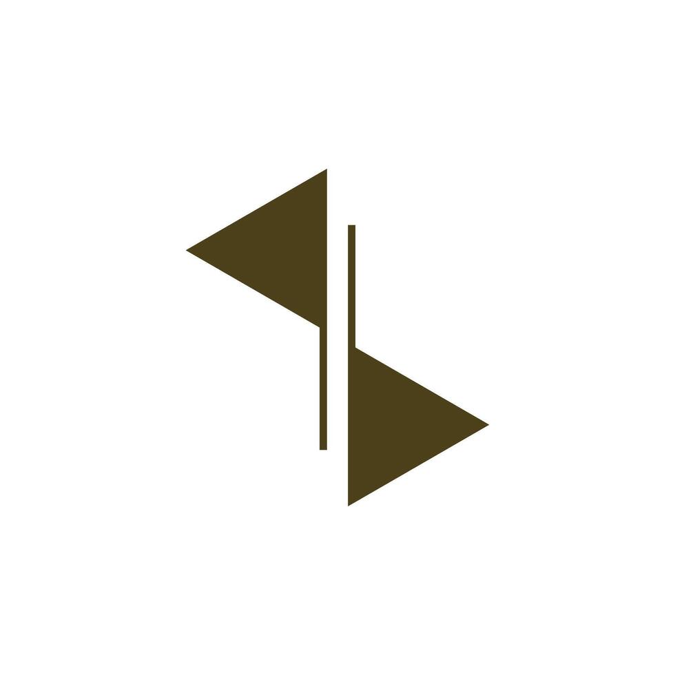 Hourglass Flag Logo vector