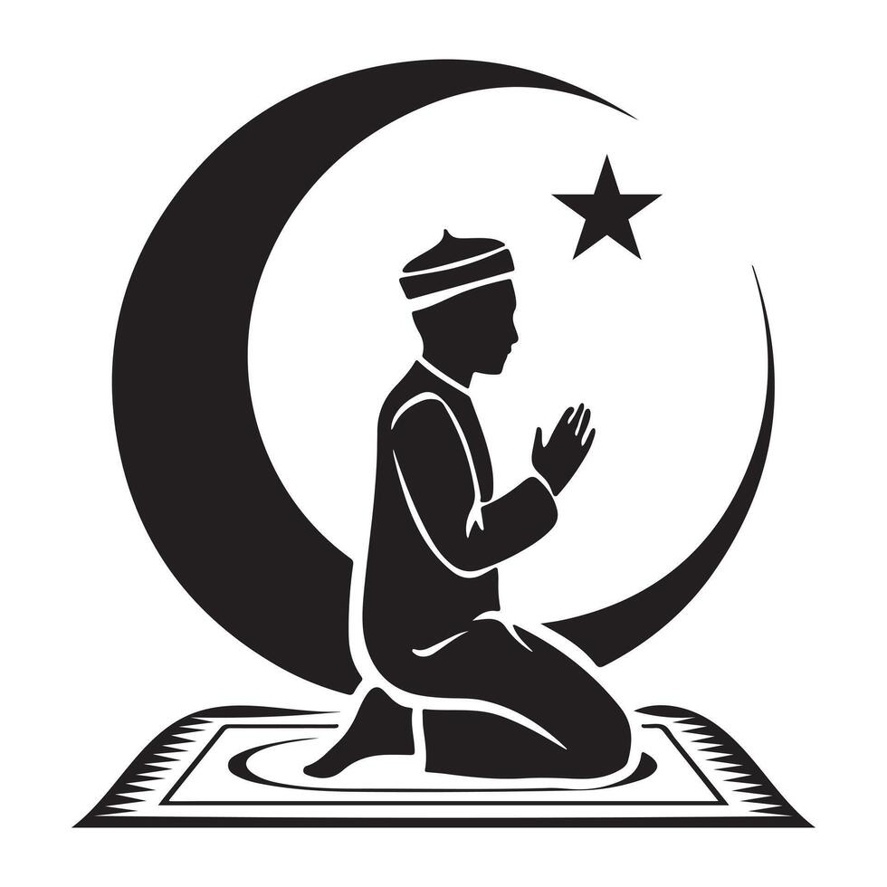 The Quiet Crescent Night vector