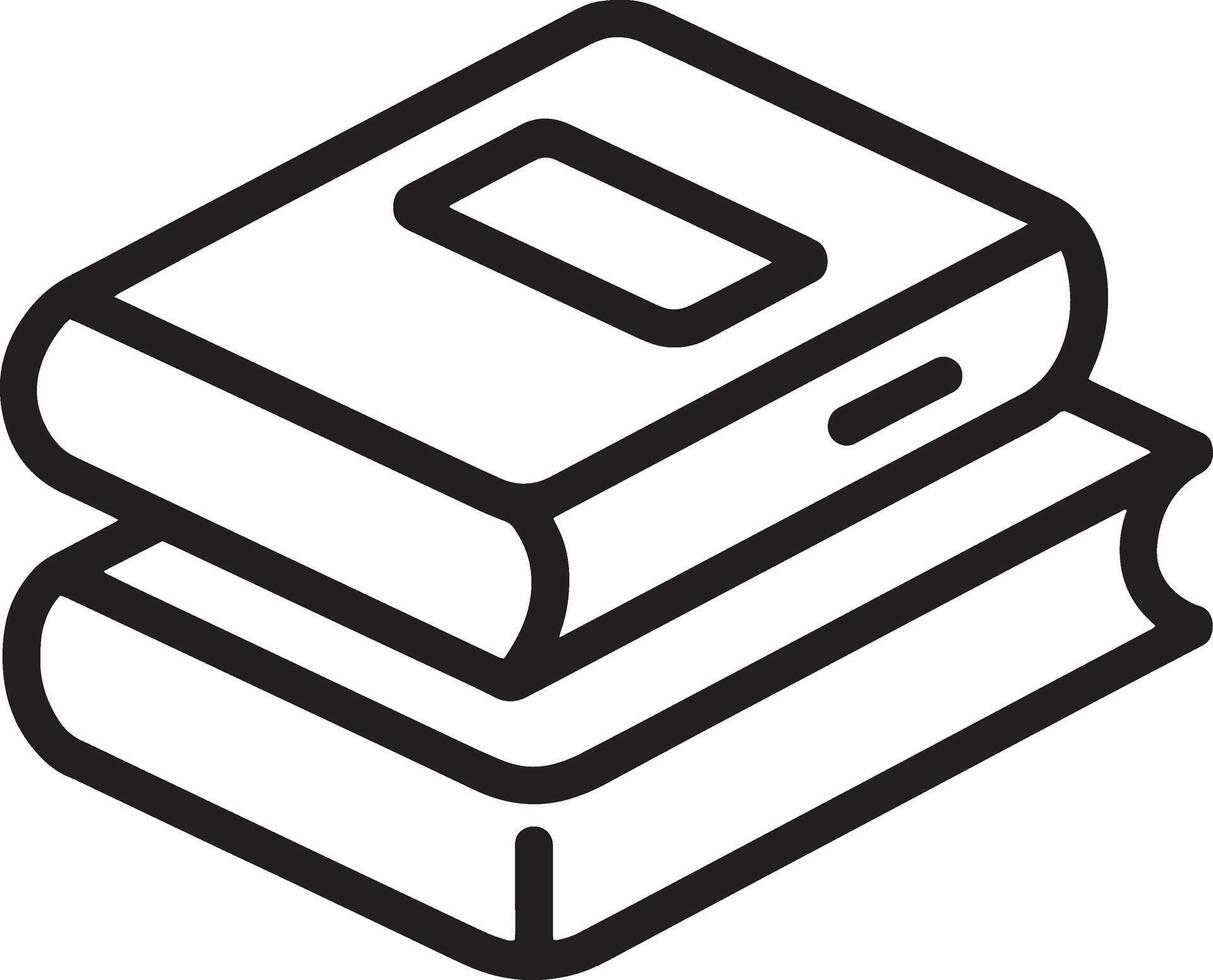 Art of Clean Icon Design. Two Stacked Books Edition vector