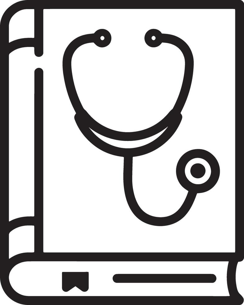 Minimalist Art Icon of a Closed Book vector