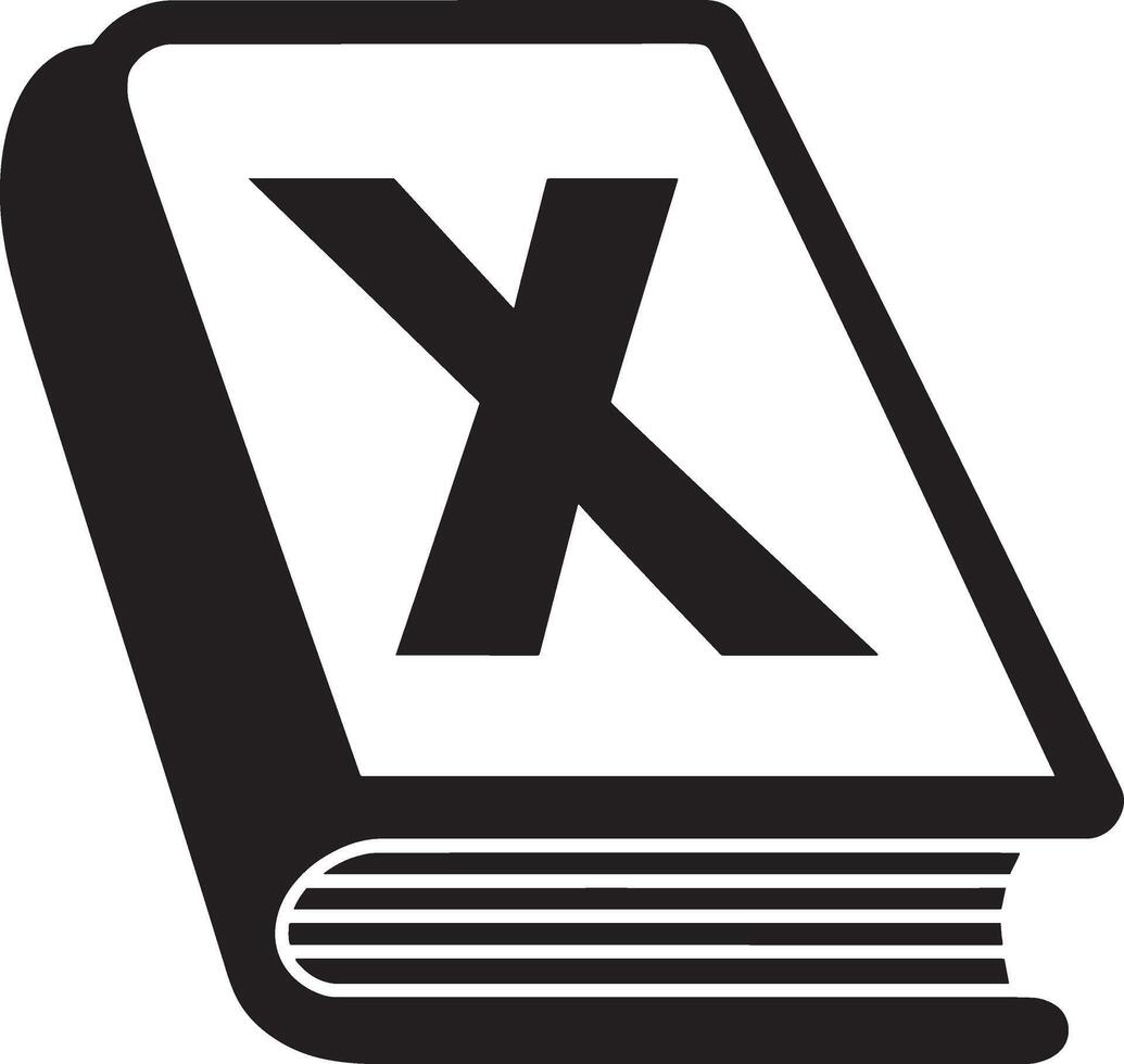 Minimal Closed Book Icon Design Representing Restriction vector