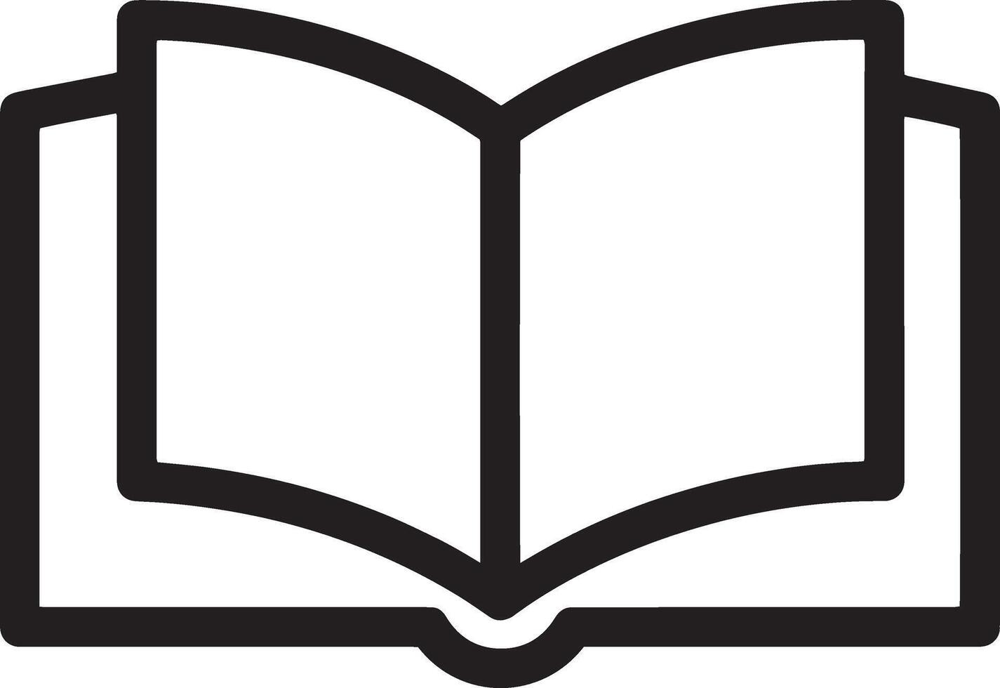 Clean Open Book Icon vector