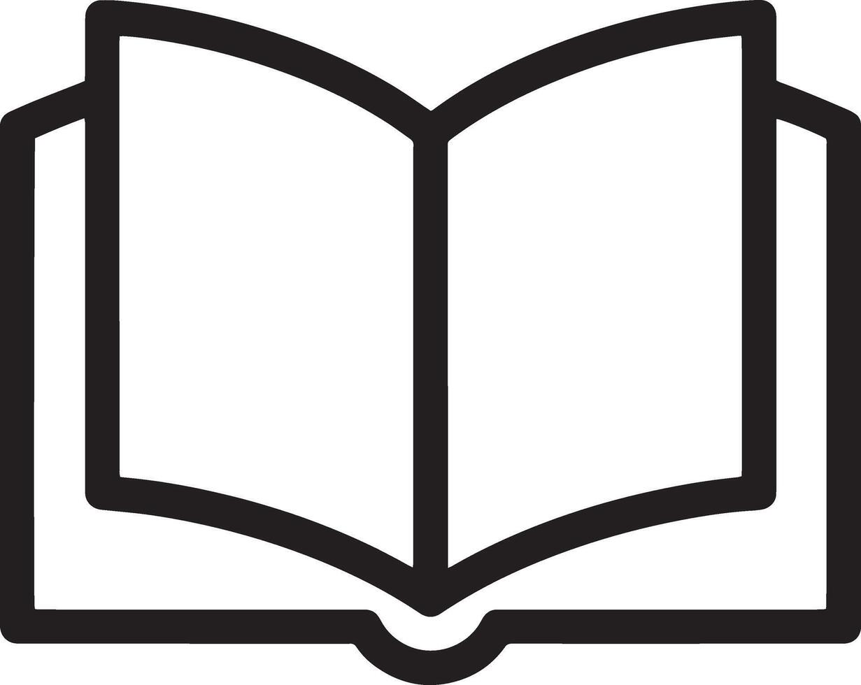 Open Book Icon Design for Publishing and Education vector