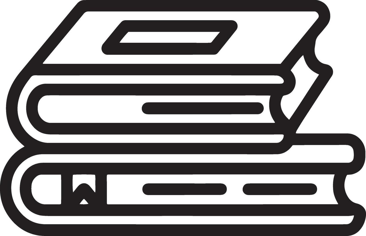 Two Stacked Books vector