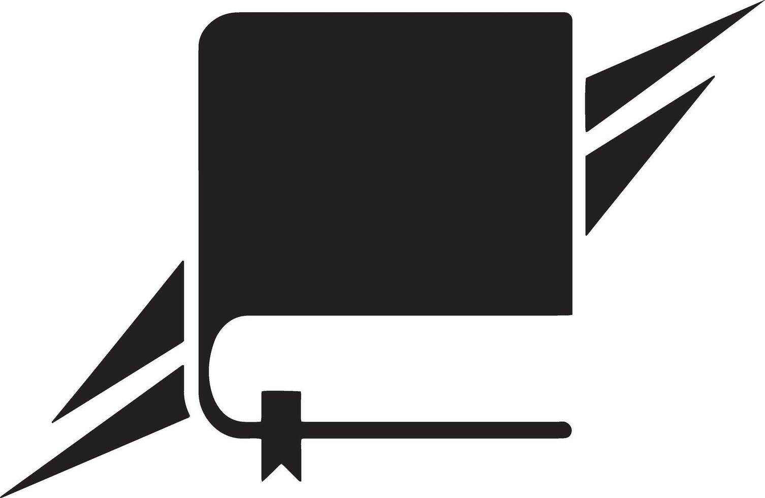 Minimalistic Closed Book Illustration for Modern Design Needs vector