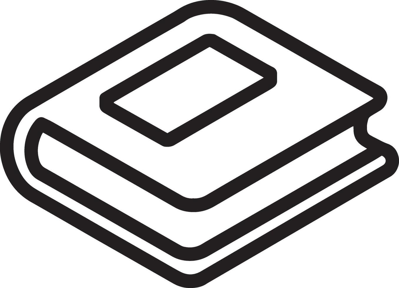 Elegant Closed Book Icon vector