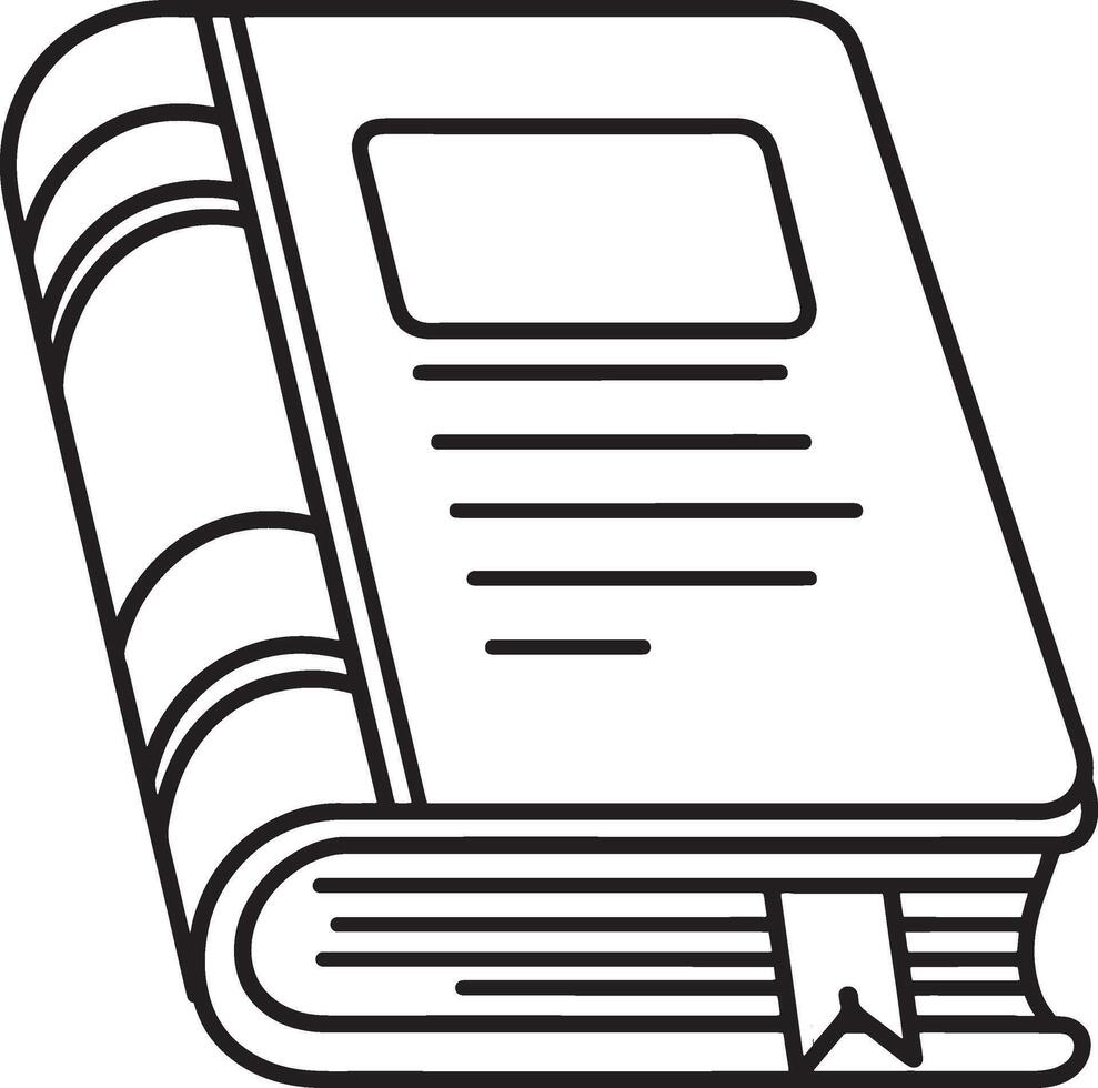 Clean Design for a Closed Book Icon vector