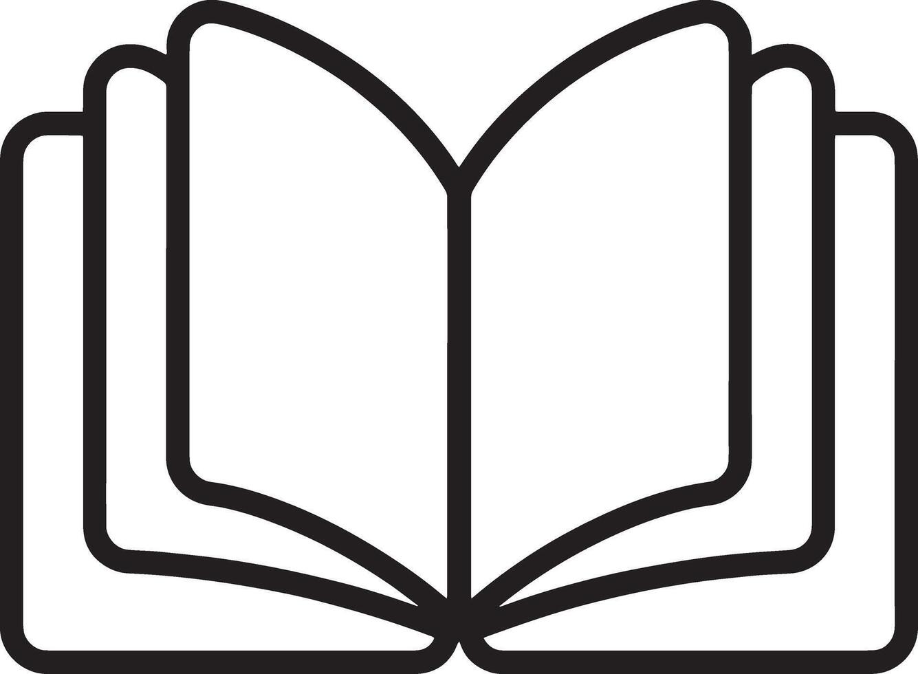 Create a Contemporary Open Book Illustration for Knowledge Branding vector