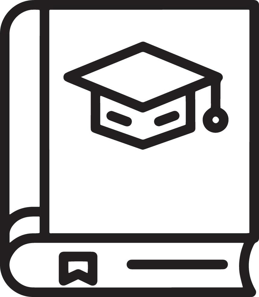 eek Closed Book Icon with Educational Design Elements vector