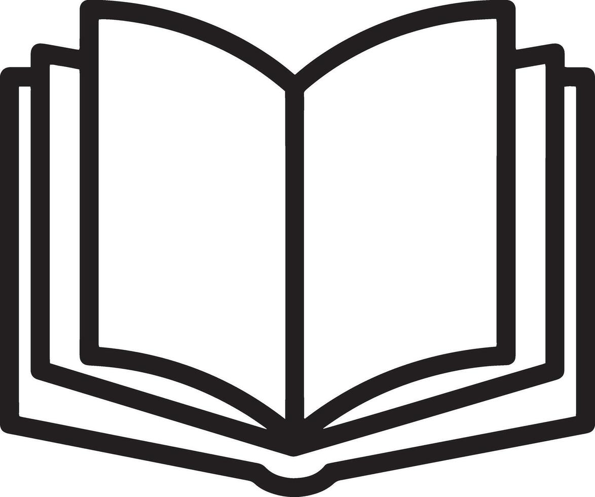 Open Book Illustration for Knowledge Branding vector