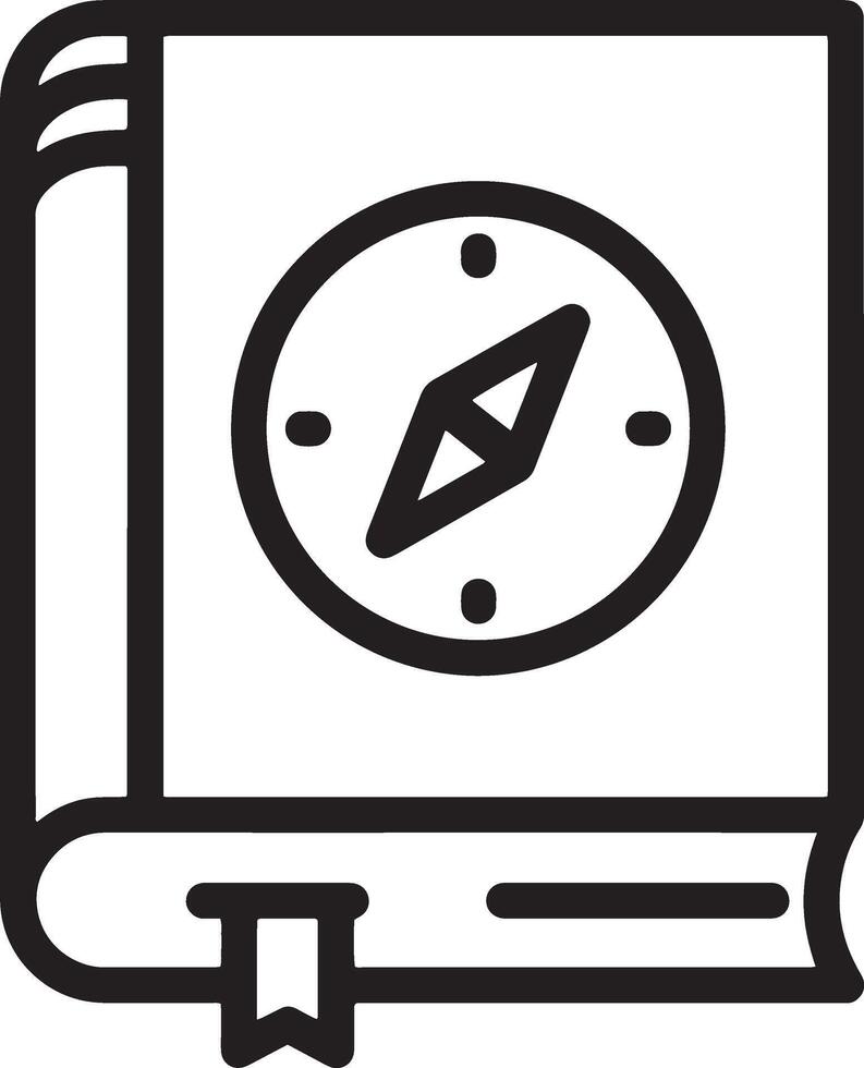 Minimalist Icon of a Closed Book Featuring a Campus Symbol vector