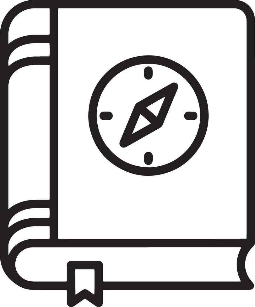 Clean Illustration of a Closed Book Icon with Campus Symbol vector