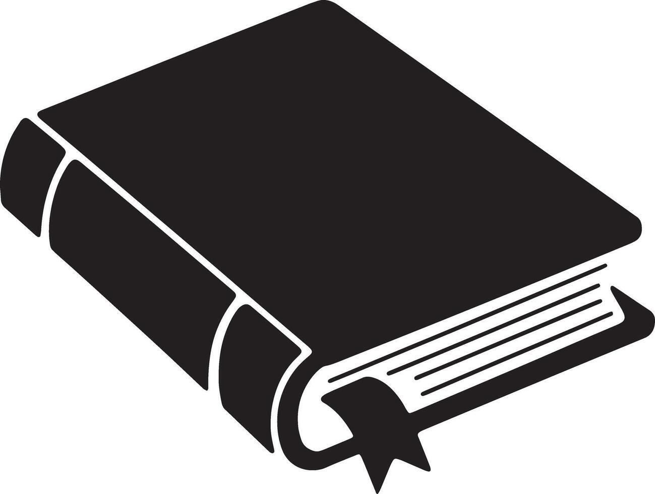 Minimalistic Illustration of a Closed Book vector