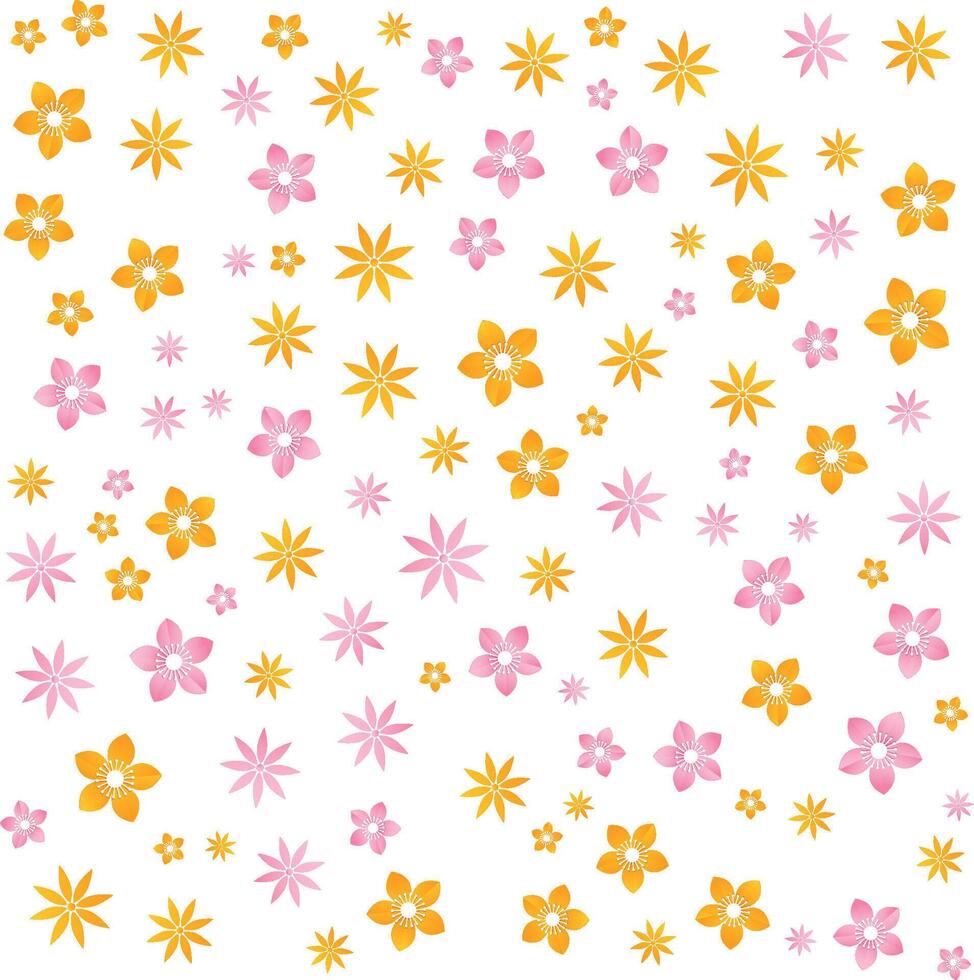 flower pattern in white background vector
