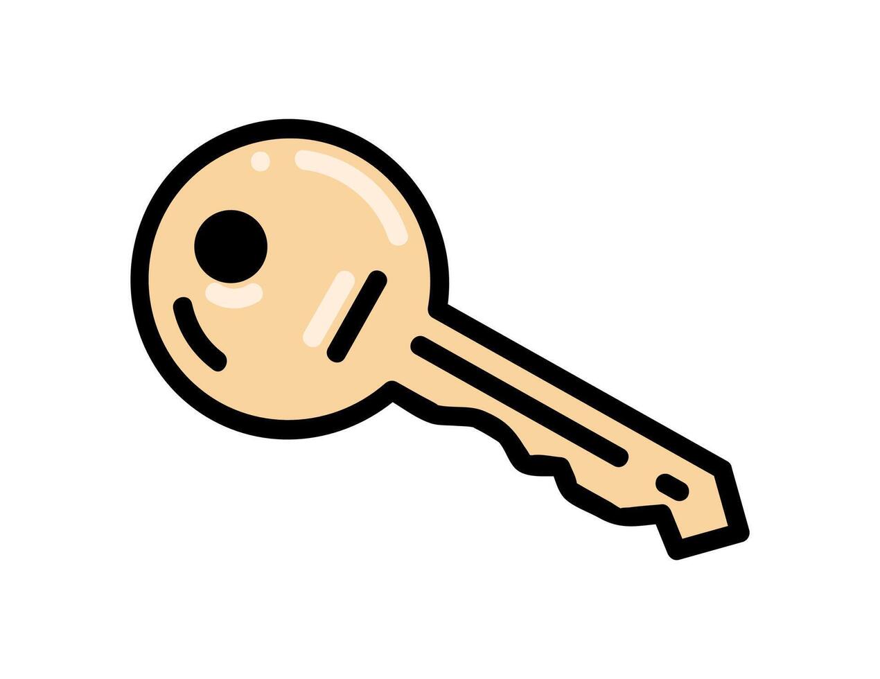 Key icon symbol on white background vector
