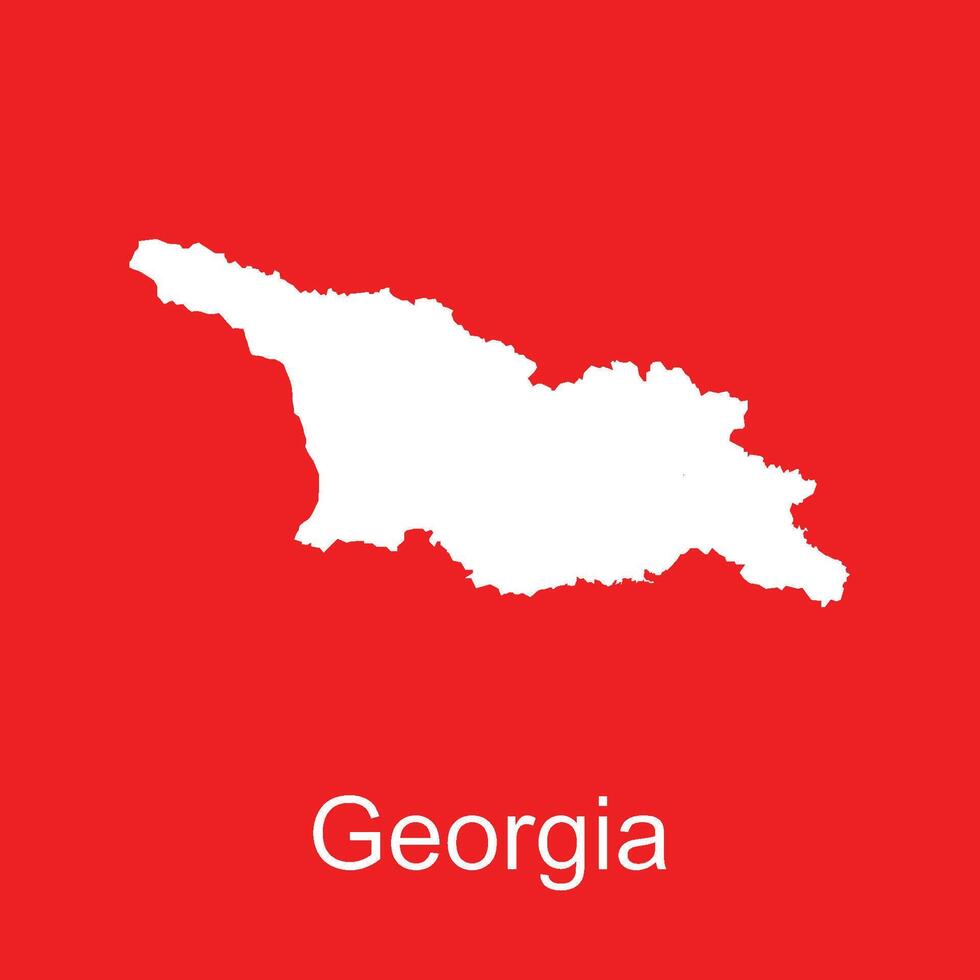 georgia map icon background vector