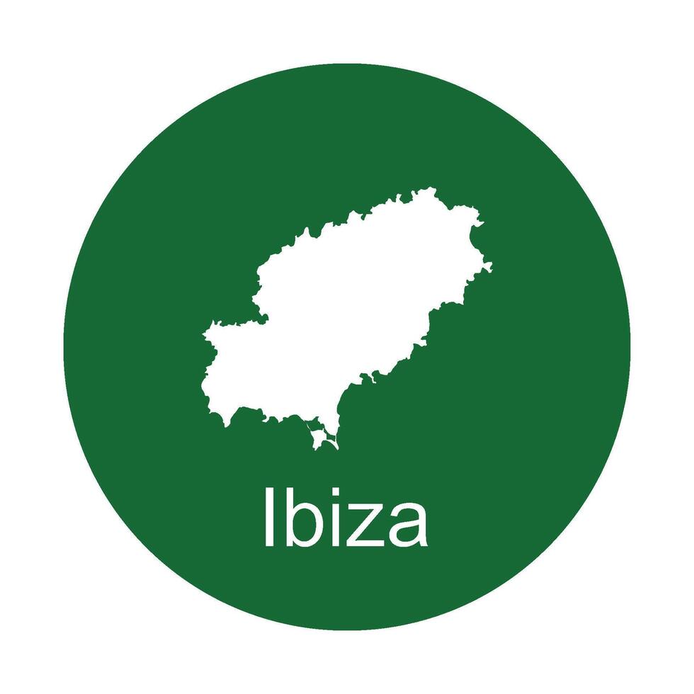 Ibiza island icon vector