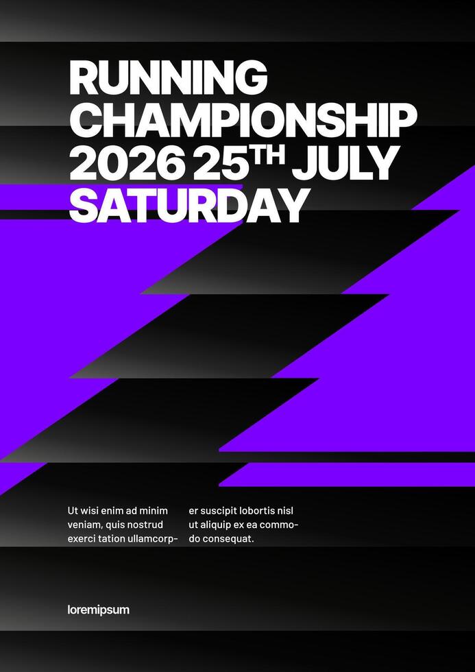 layout template design for championship or sports event. Poster design with fluted glass effect. Design for poster, cover, brochure, banner or background. vector