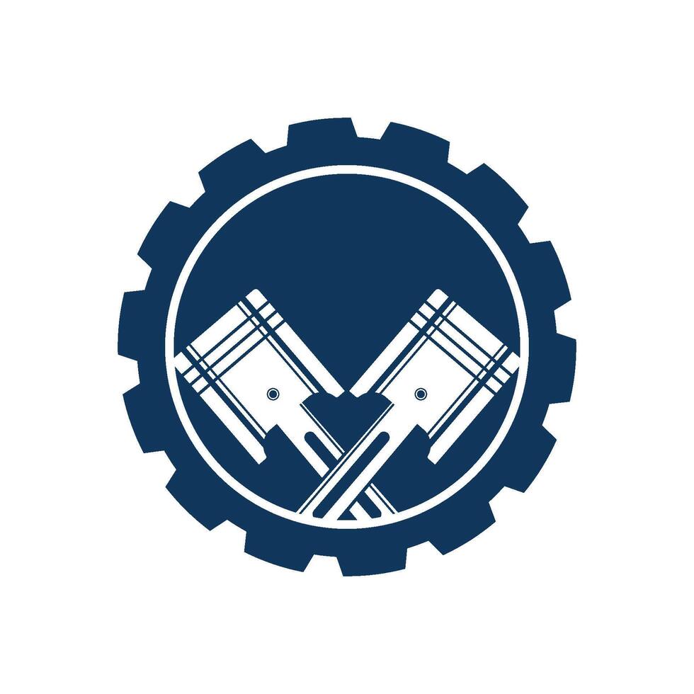 piston logo icon flat design vector