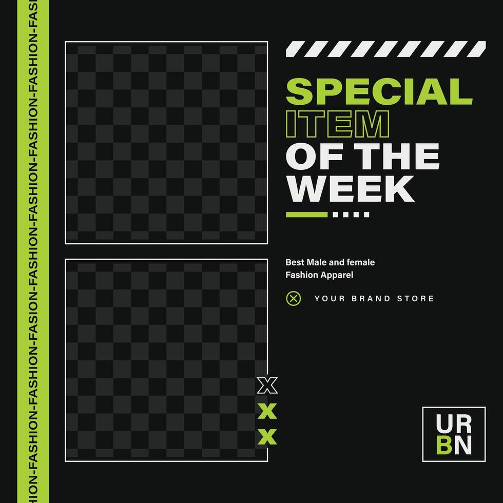 Special item of the week sale t-shirt texture media sosial post template vector