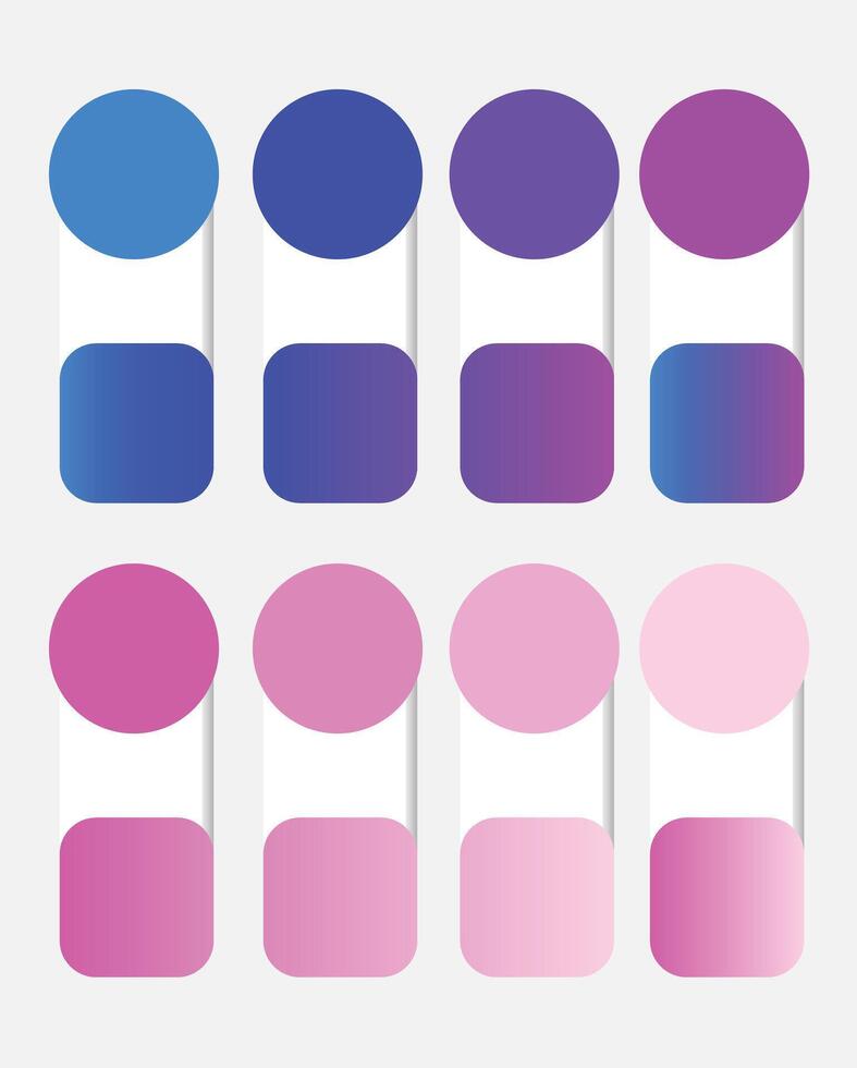 Gradients Blue and Pink Big collection of metallic gradients colors backgrounds vector