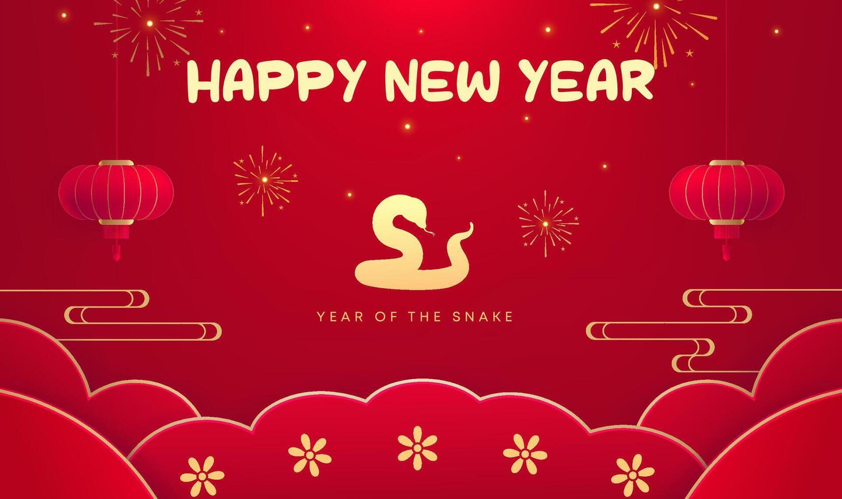Spring Festival background design to celebrate the Spring Festival red background vector