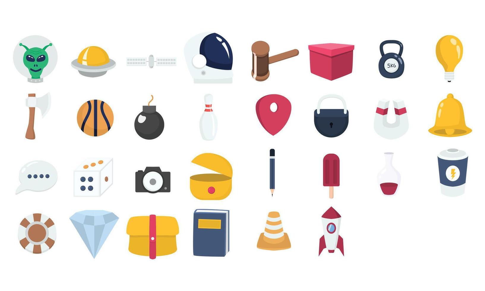 game icon collection vector