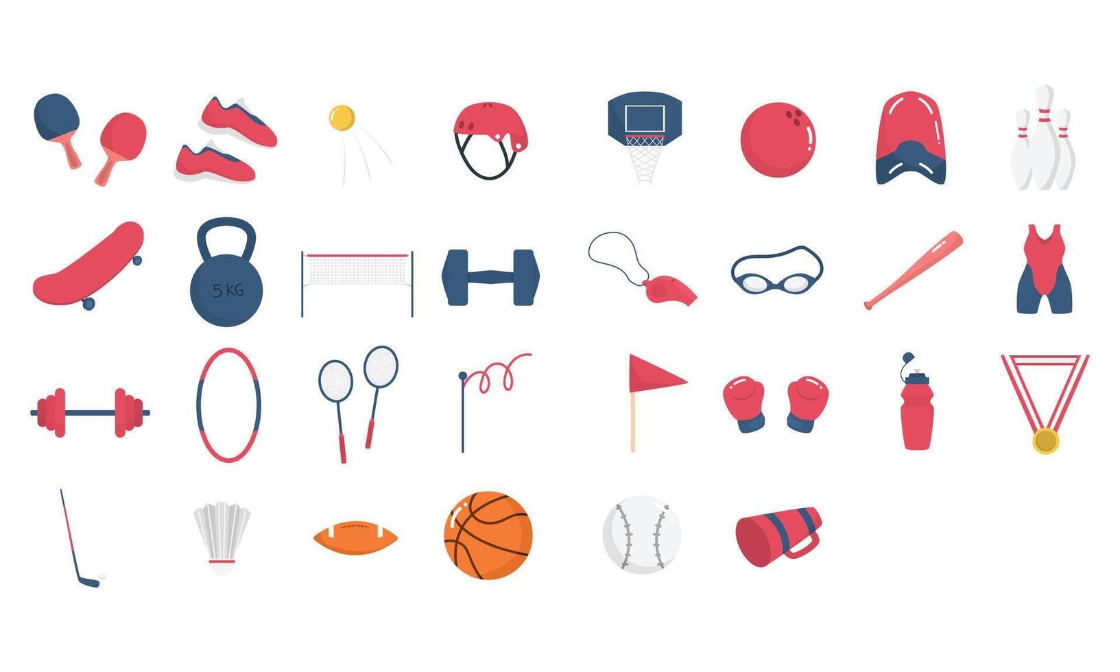 sport fitness collection vector