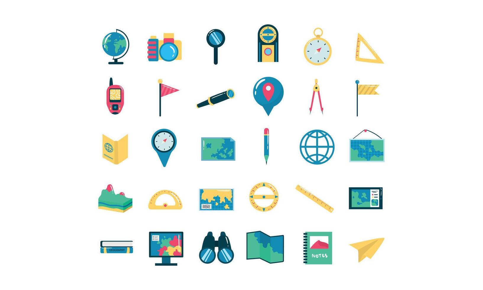 geography earth collection vector
